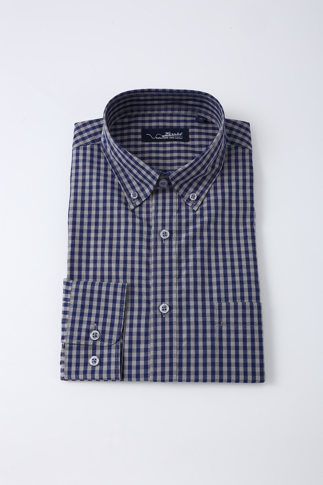 Men plaid business shirt formal comfortable shirt