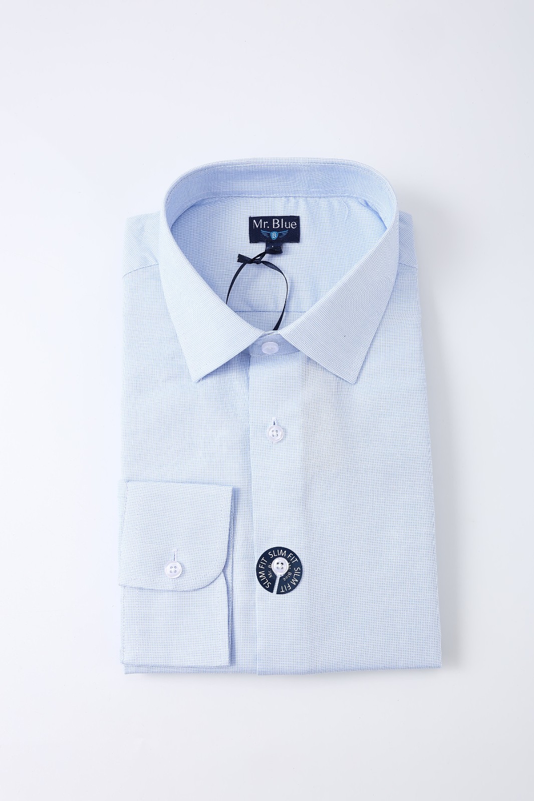 Men new solid color versatile business shirt