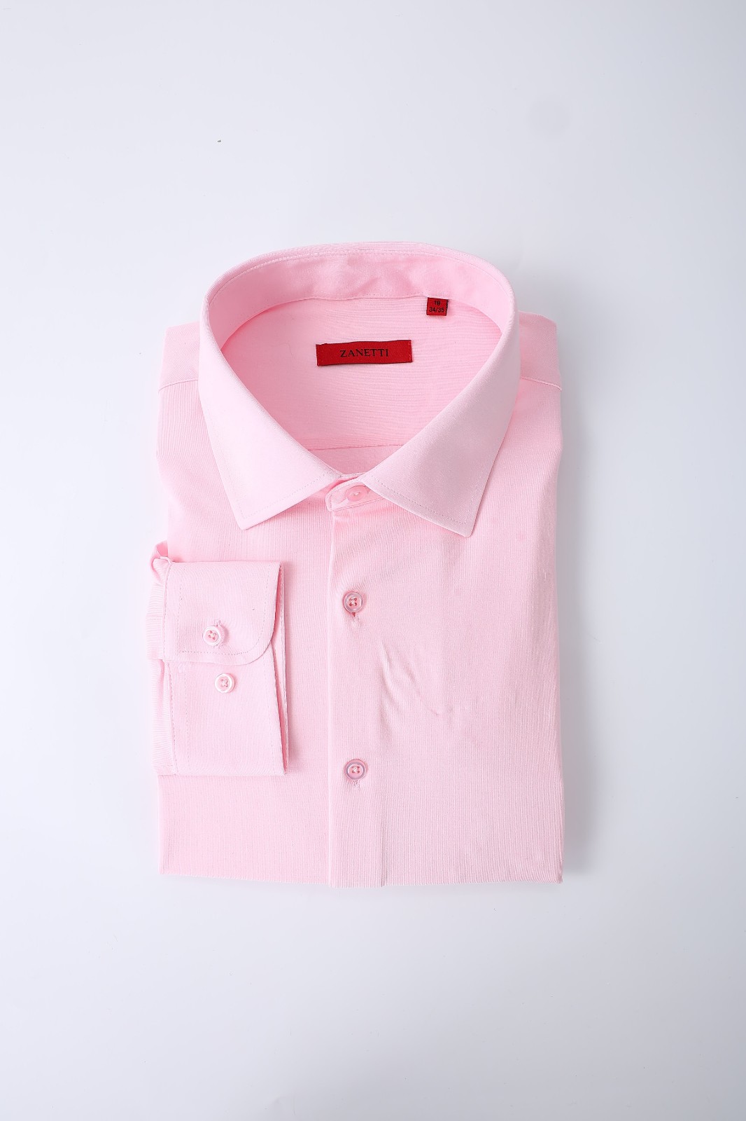 Men pink high-end simple formal shirt