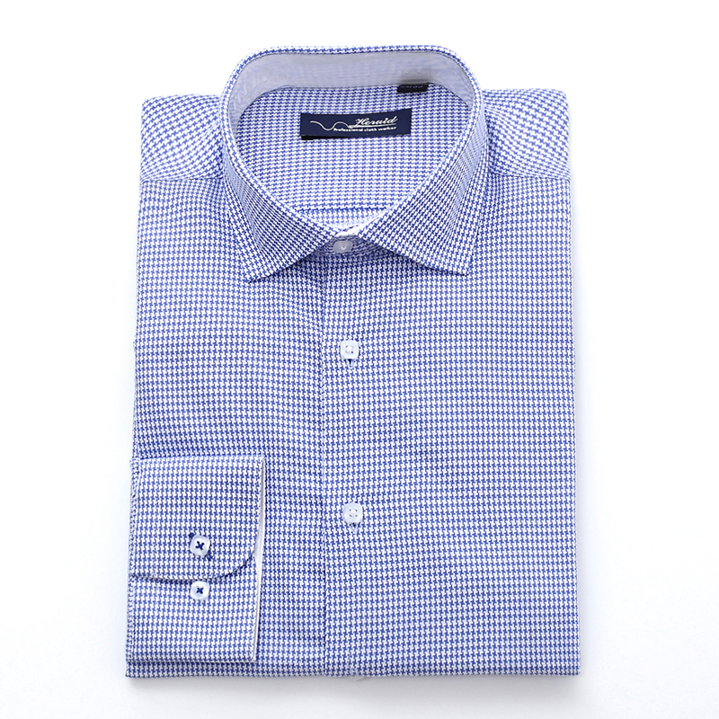 HOUNDSTOOTH NAVY/WHITE SHIRT