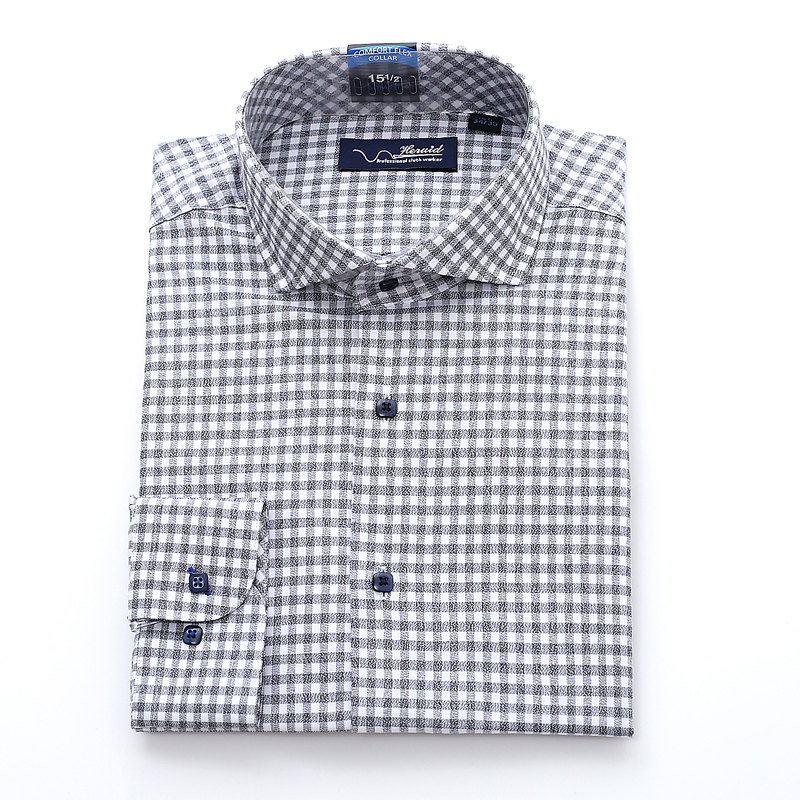 Black/White Check Dress Shirt