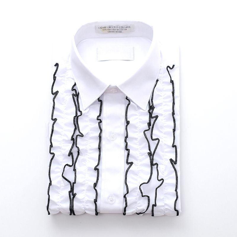 WEDDING TUXEDO RUFFLE SHIRT