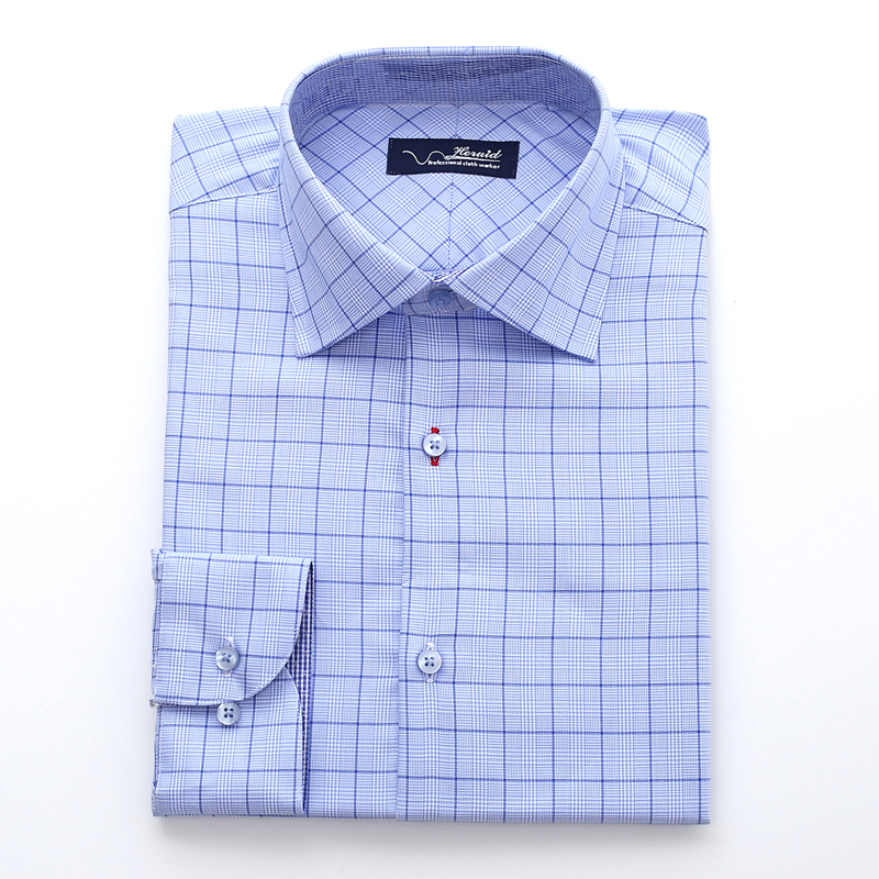 MEN EXQUISITEBLUE CHECK SHIRT 