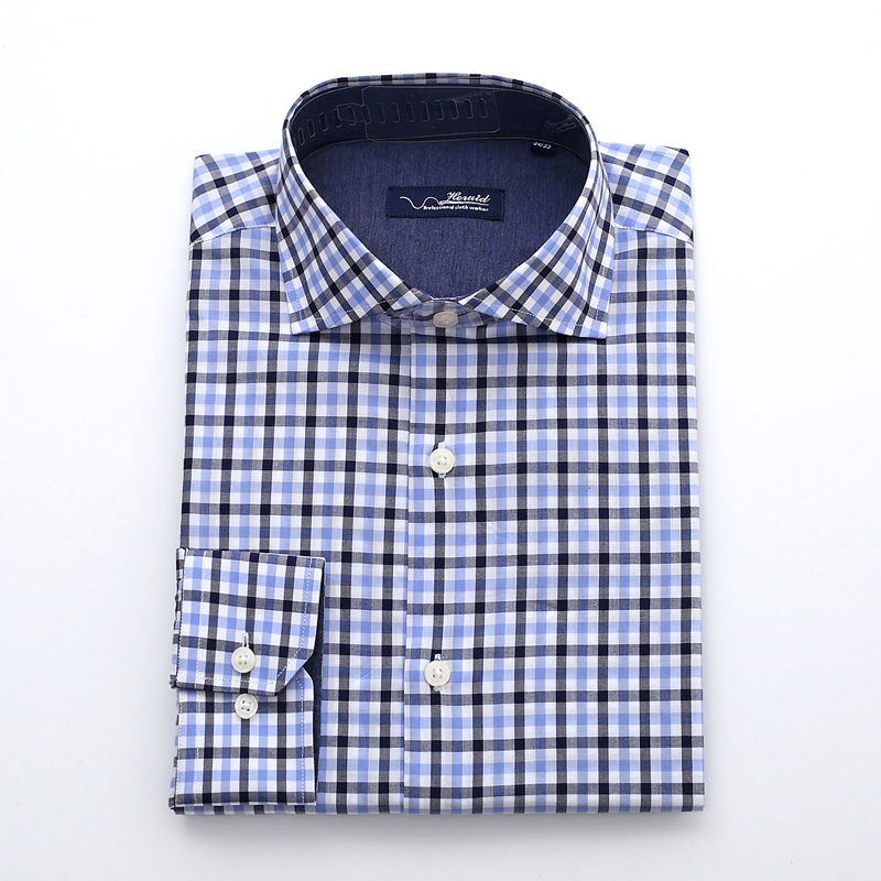 BROWN/WHITE SMALL CHECK SHIRT  