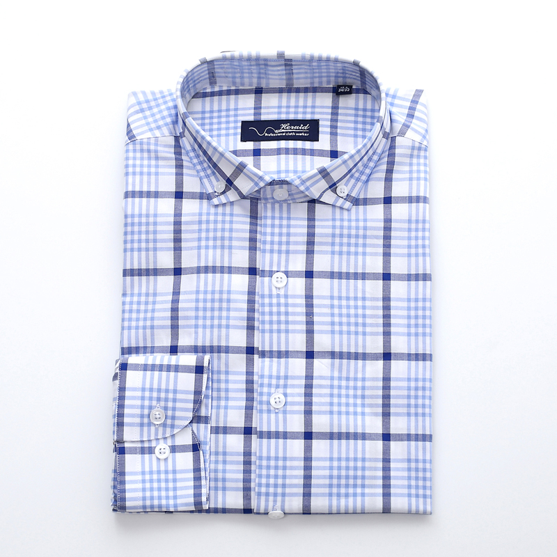 MEN EXQUISITE BLUE/WHITE CHECK SHIRT  