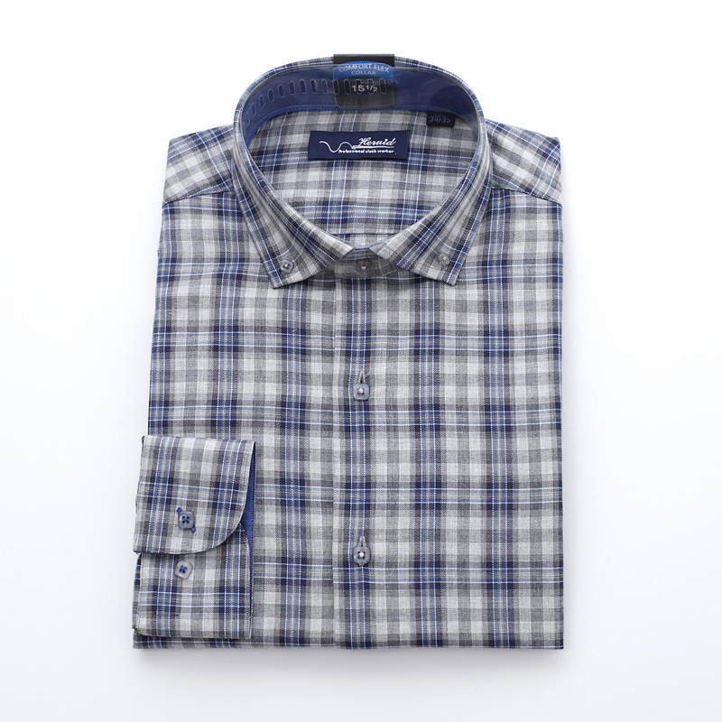  MEN CHROCAL/NAVY CHECK SHIRT  
