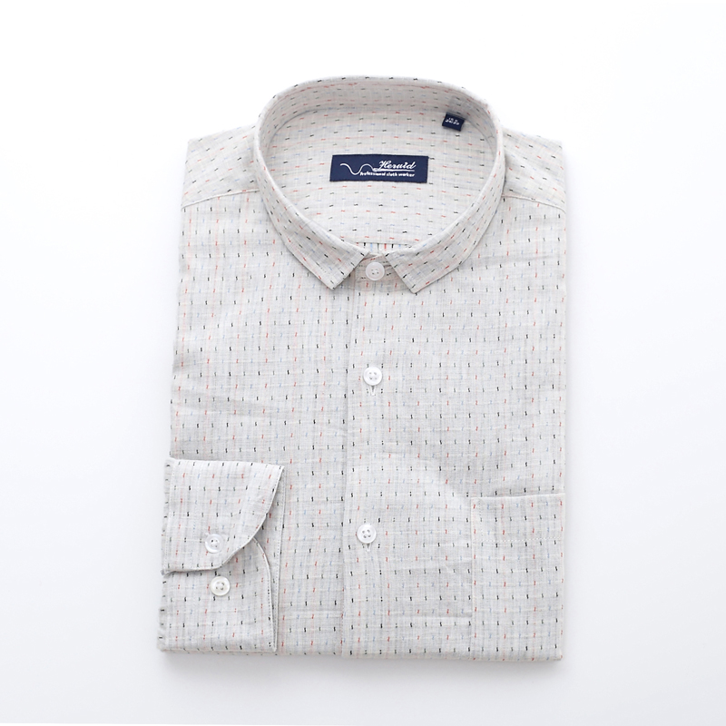  MEN IVORY BACKGROUND WITH COLORFUL DOTS SHIRT   