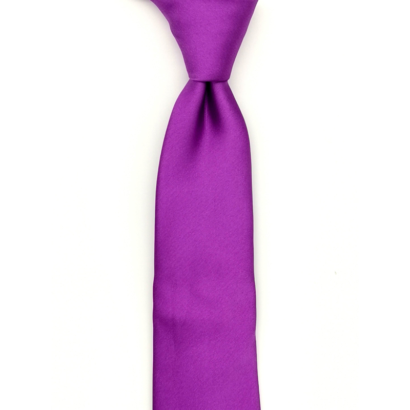 PURPLE PLAIN COLOR NECKTIE