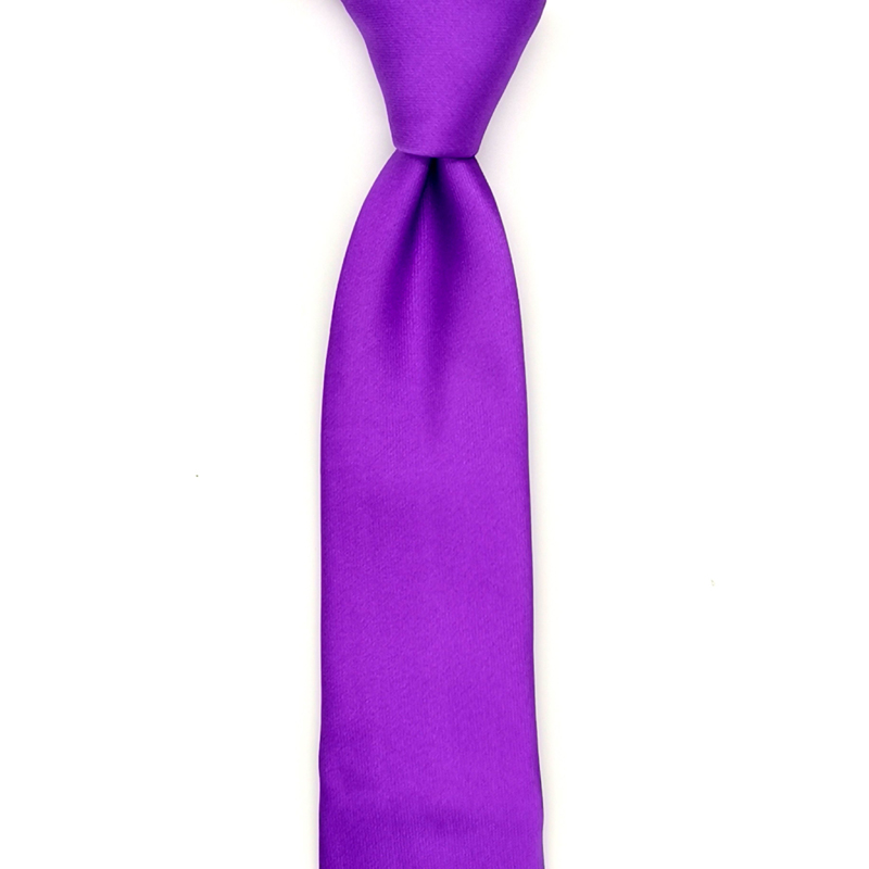 PURPLE PLAIN COLOR NECKTIE