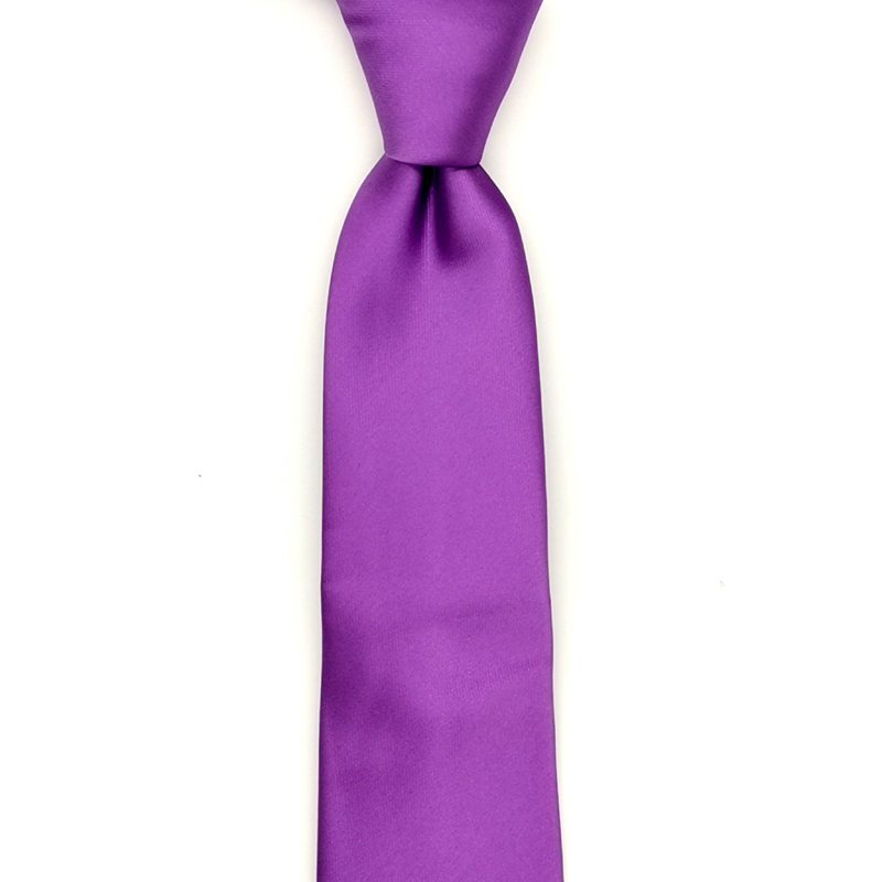 PURPLE PLAIN COLOR NECKTIE