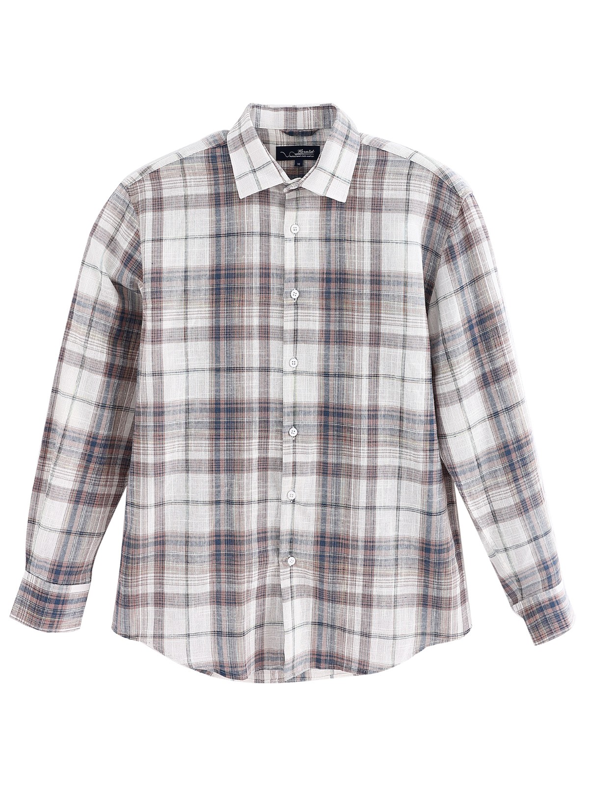 Men new plaid casual loose versatile shirt