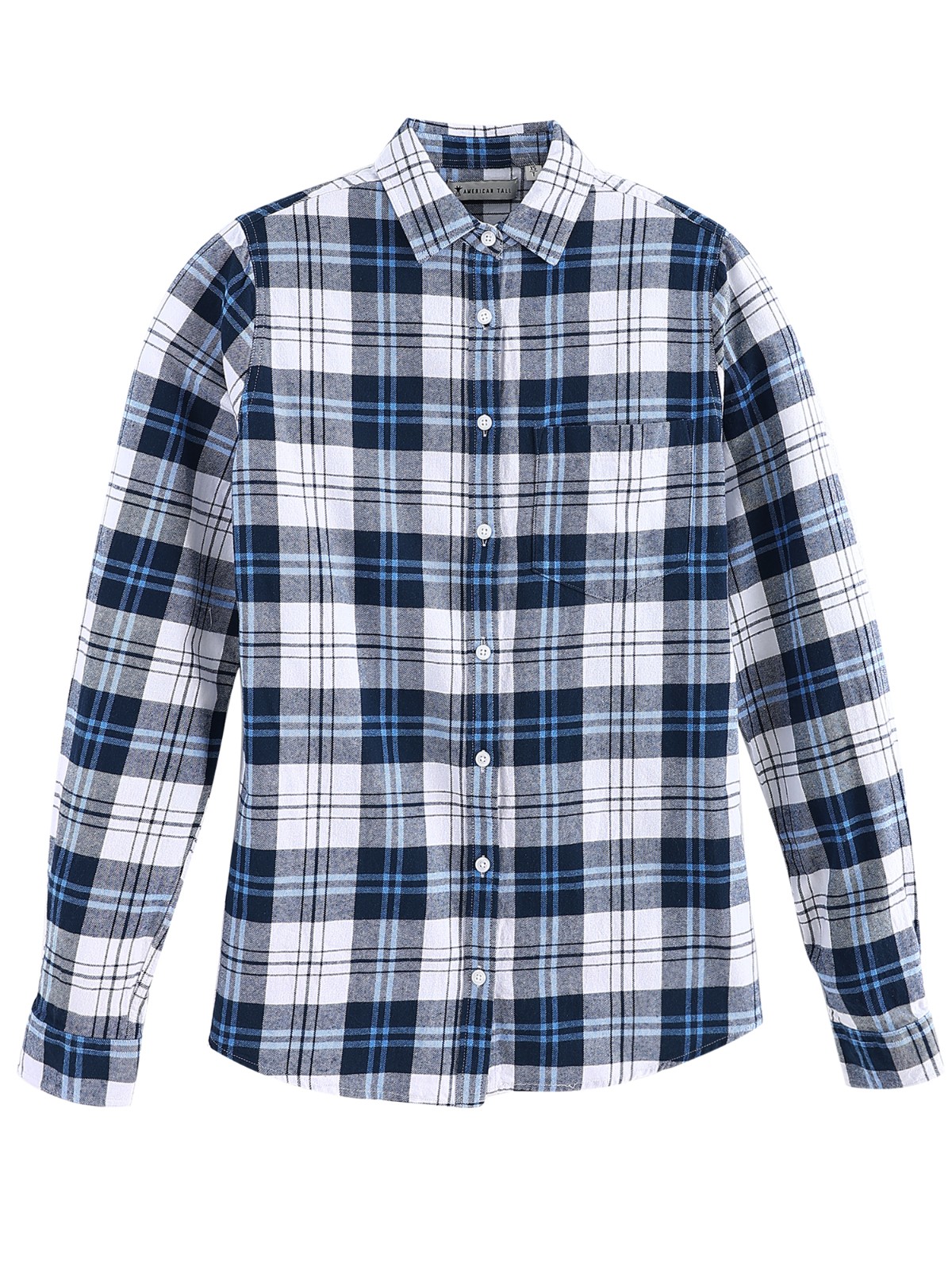 Men new plaid casual versatile cotton shirt