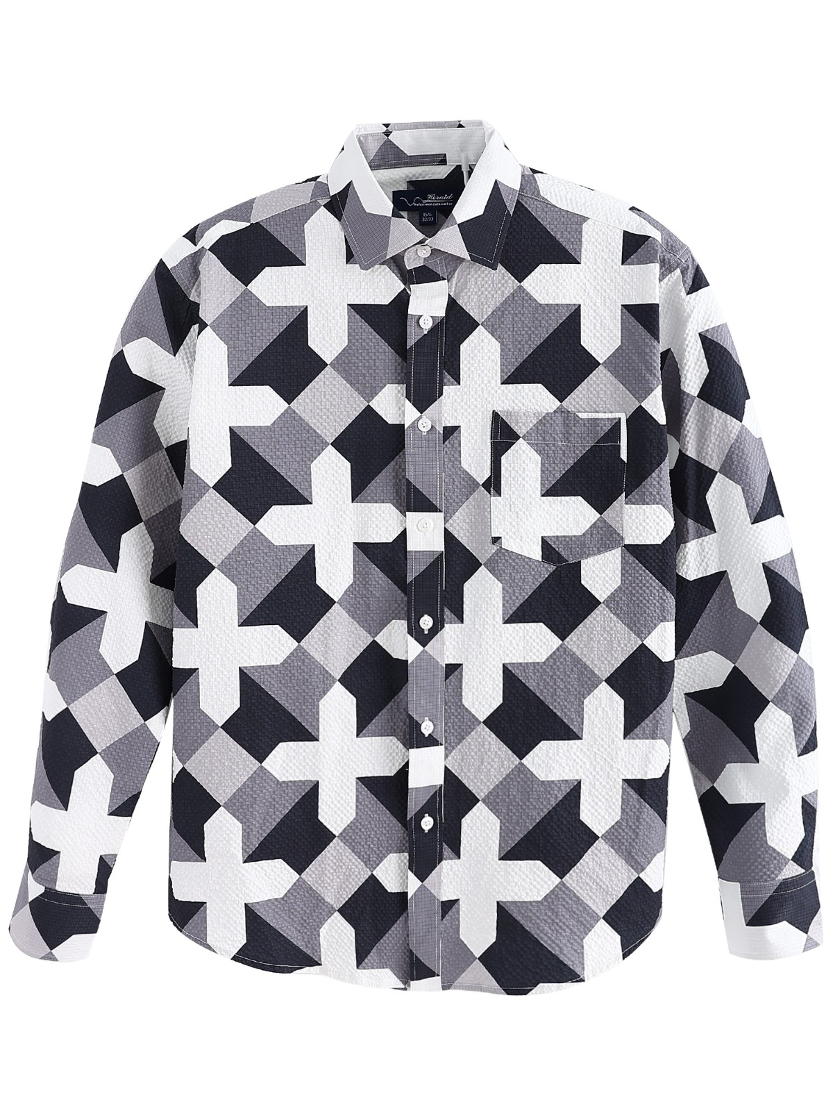 Men Long Sleeve Casual Loose Shirt Anti-Wrinkle New Style